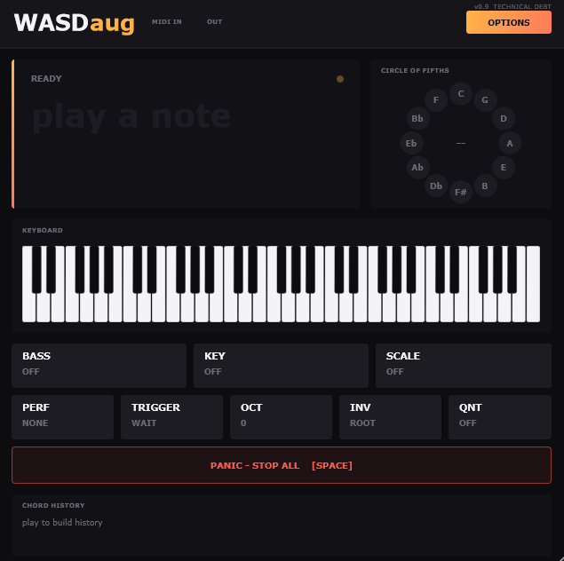 WASDaug MIDI performance plugin interface